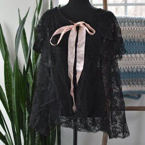 Vintage Glydons Lace Lingerie Shawl